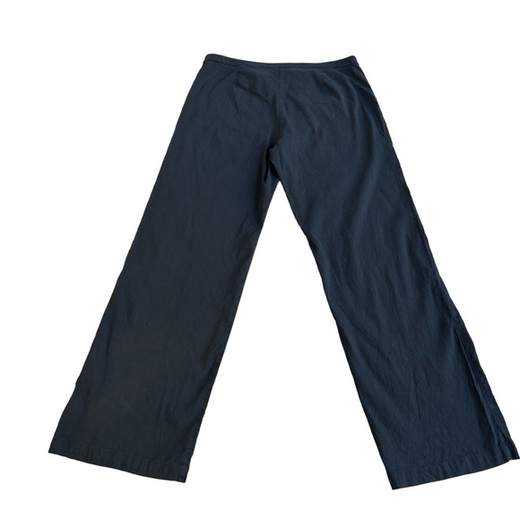 Eileen Fisher Black Pants Size 14 - Organic Linen Blend - Straight Leg, Size Zip - Picture 7 of 15